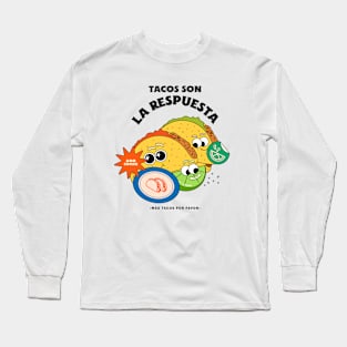 Tacos Taco Lover I Love Tacos Long Sleeve T-Shirt